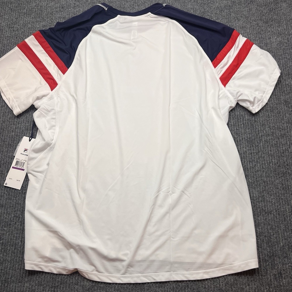 Fila Performance Iconic Heritage Tennis Shirt Mens XXL UV stretch Performance - Picture 6 of 9